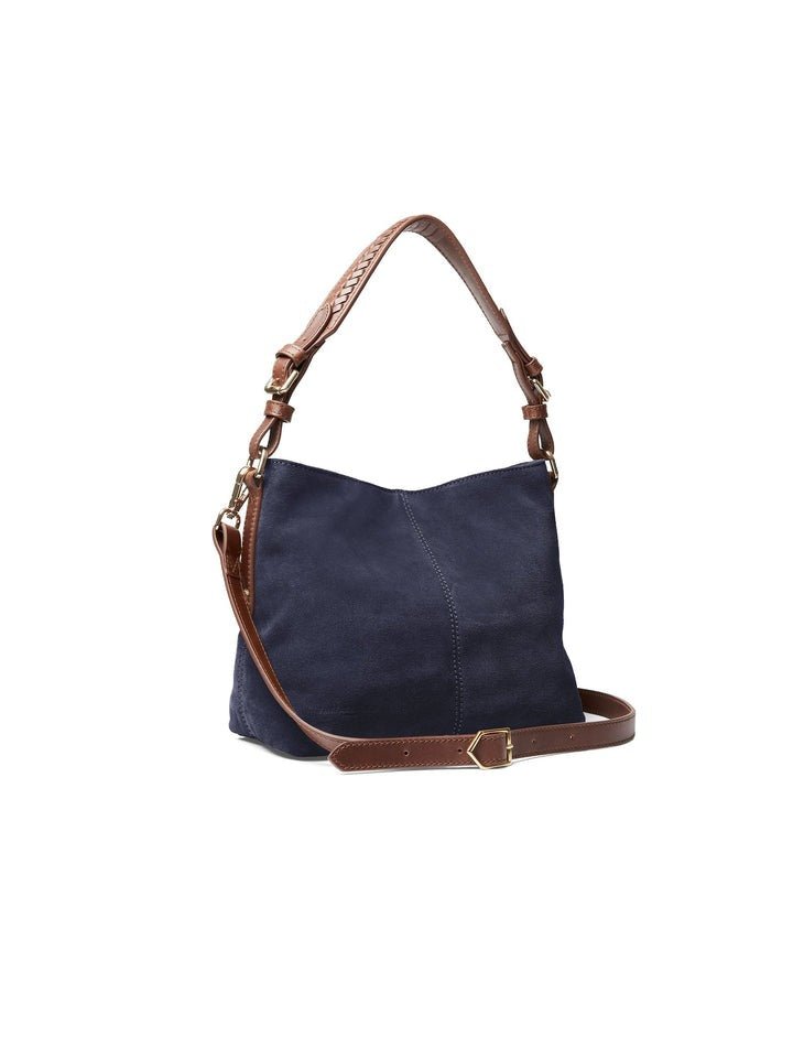 Young Ideas/Henmores - Mini Tetbury Handbag - Black Suede - OS