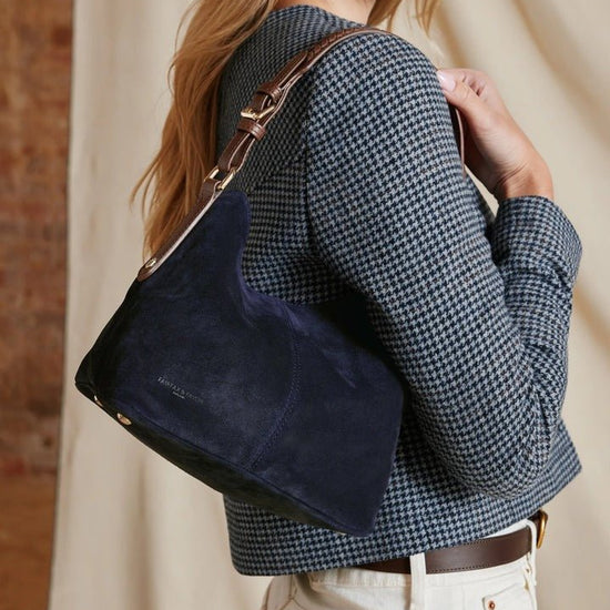 Young Ideas/Henmores - Mini Tetbury Handbag - Navy Suede - OS