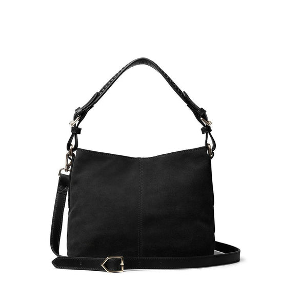 Young Ideas/Henmores - Mini Tetbury Handbag - Black Suede - OS