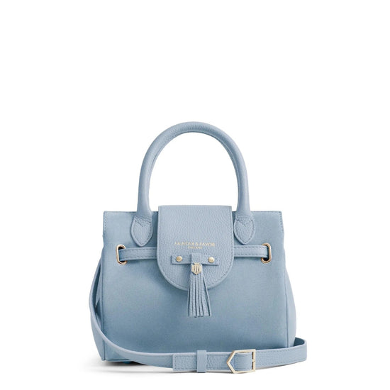 Young Ideas & Henmores - Mini Windsor Handbag - Sky Blue Suede - OS