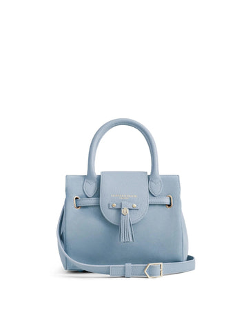 Young Ideas & Henmores - Mini Windsor Handbag - Sky Blue Suede - OS