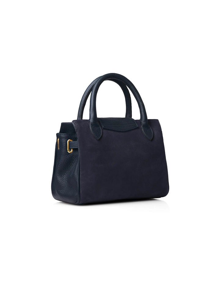Young Ideas/Henmores - Mini Windsor Handbag - Navy Suede - OS