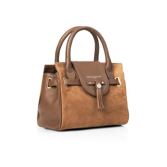 Young Ideas/Henmores - Mini Windsor Handbag - Tan Suede - OS