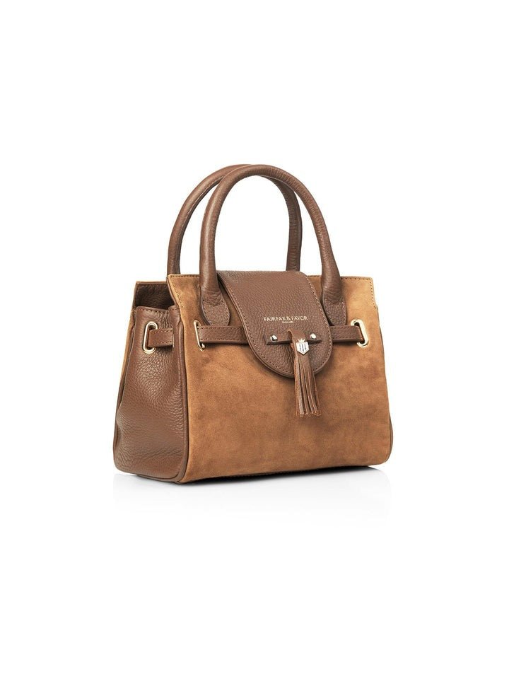 Young Ideas/Henmores - Mini Windsor Handbag - Tan Suede - OS