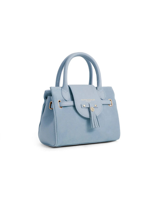 Young Ideas & Henmores - Mini Windsor Handbag - Sky Blue Suede - OS