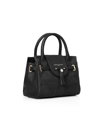 Young Ideas/Henmores - Mini Windsor Handbag - Black Suede - OS