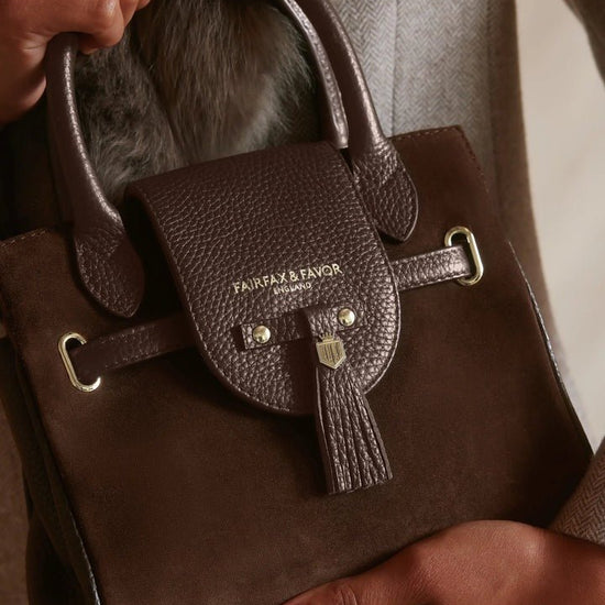 Young Ideas/Henmores - Mini Windsor Handbag - Denim Suede - OS