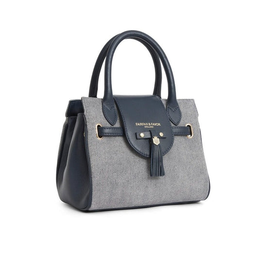 Young Ideas/Henmores - Mini Windsor Handbag - Denim Suede - OS