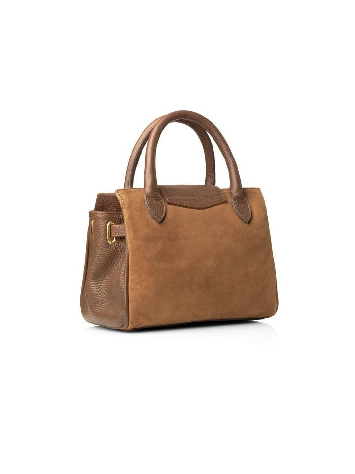 Young Ideas/Henmores - Mini Windsor Handbag - Tan Suede - OS