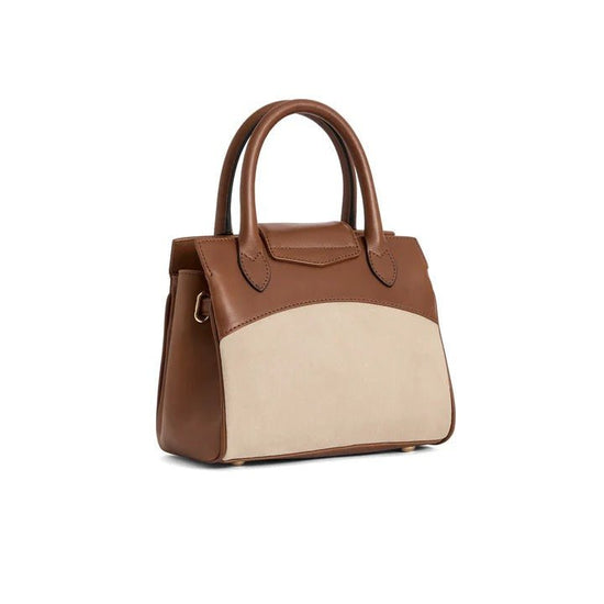 Young Ideas & Henmores - Mini Windsor Handbag - Tan/Stone Leather - OS