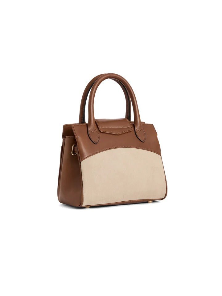 Young Ideas & Henmores - Mini Windsor Handbag - Tan/Stone Leather - OS
