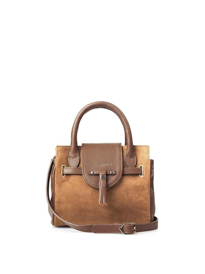 Young Ideas/Henmores - Mini Windsor Handbag - Tan Suede - OS