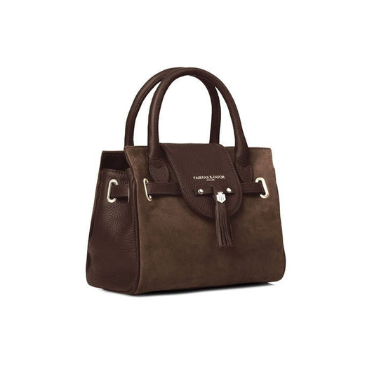 Young Ideas/Henmores - Mini Windsor Handbag - Chocolate Suede - OS