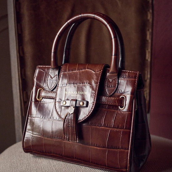 Young Ideas/Henmores - Mini Windsor Handbag - Denim Suede - OS