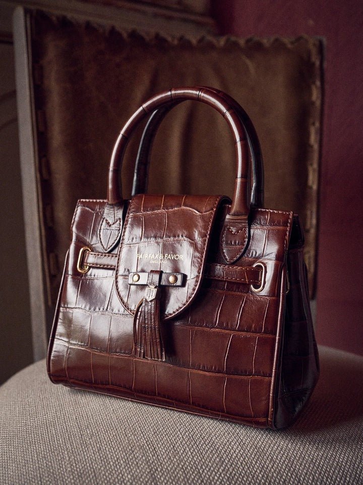 Young Ideas/Henmores - Mini Windsor Handbag - Denim Suede - OS