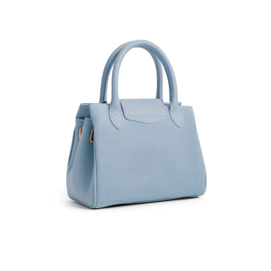Young Ideas & Henmores - Mini Windsor Handbag - Sky Blue Suede - OS