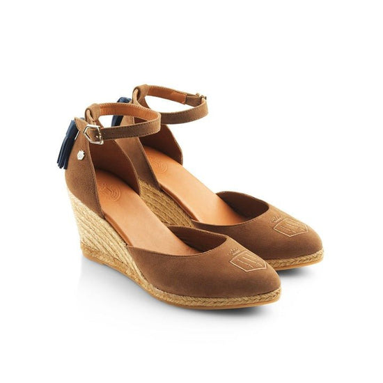 Young Ideas/Henmores - Monaco Wedge Shoe - Tan Suede - 4