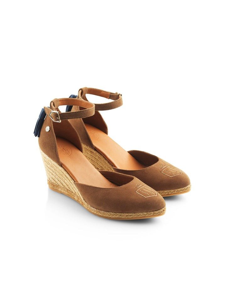 Young Ideas/Henmores - Monaco Wedge Shoe - Tan Suede - 4