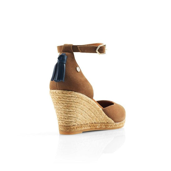 Young Ideas/Henmores - Monaco Wedge Shoe - Tan Suede - 4