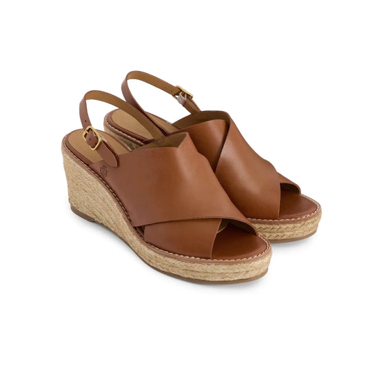 Young Ideas & Henmores - Morella Wedge Shoe - Tan Suede - 4