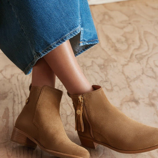 Young Ideas/Henmores - Oakham Ankle Boot - Tan Suede - 4