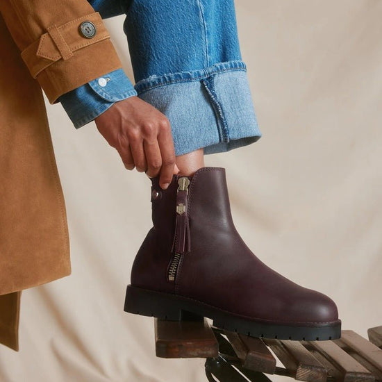 Young Ideas/Henmores - Oakham Waterproof Ankle Boot - Mahogany Leather - 4