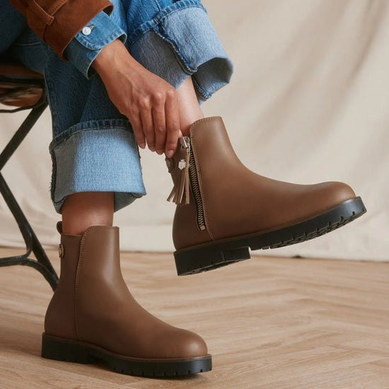 Young Ideas/Henmores - Oakham Waterproof Ankle Boot - tan - 5