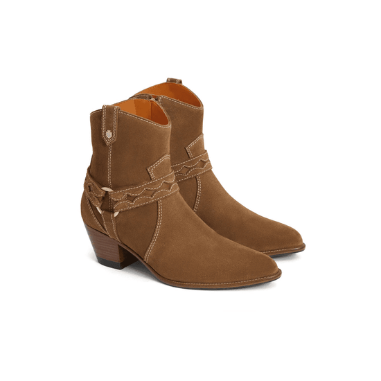 Young Ideas/Henmores - Ohio Ankle Boot - Tan Suede - 4