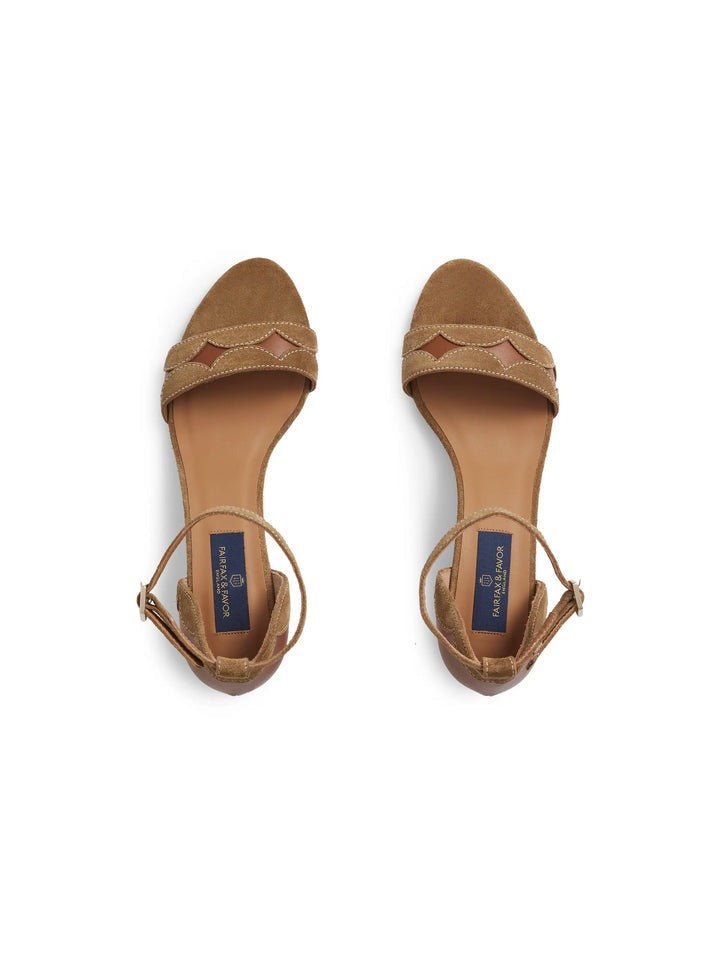 Young Ideas/Henmores - Ohio Heeled Sandal - Tan Suede - 4