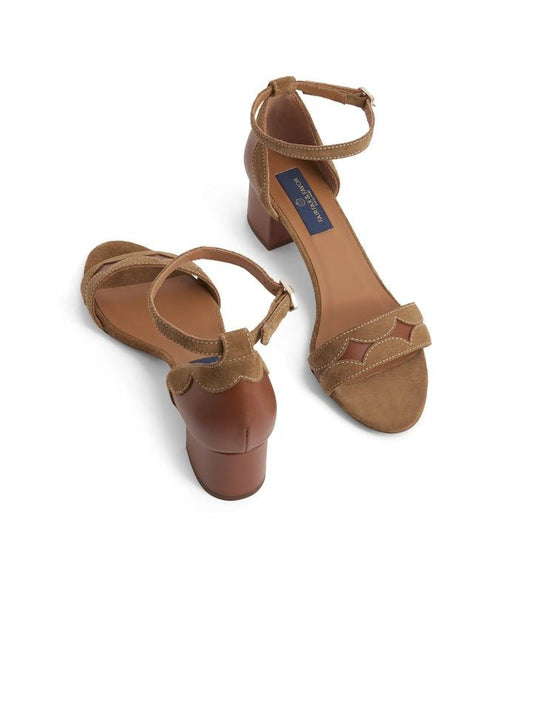 Young Ideas/Henmores - Ohio Heeled Sandal - Tan Suede - 4