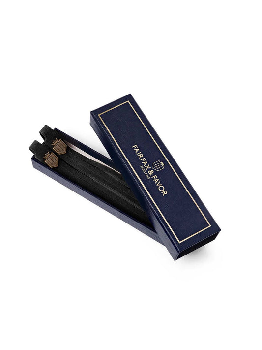 Young Ideas & Henmores - Pair of Tassels - Black Suede - OS