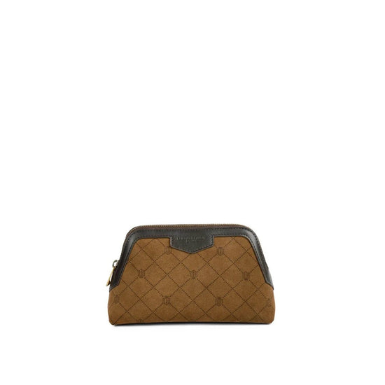 Young Ideas & Henmores -Printed Bircham Pouch -Tan Suede -OS