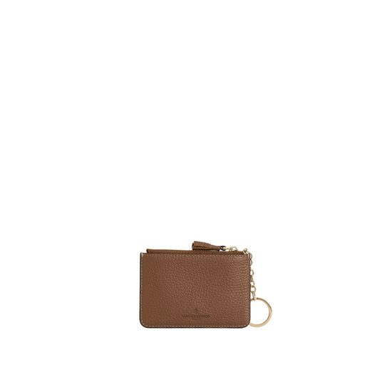 Young Ideas & Henmores -Purse Key Ring -Tan Leather -OS