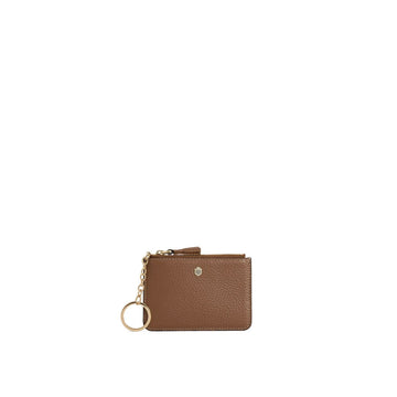 Young Ideas & Henmores -Purse Key Ring -Tan Leather -OS