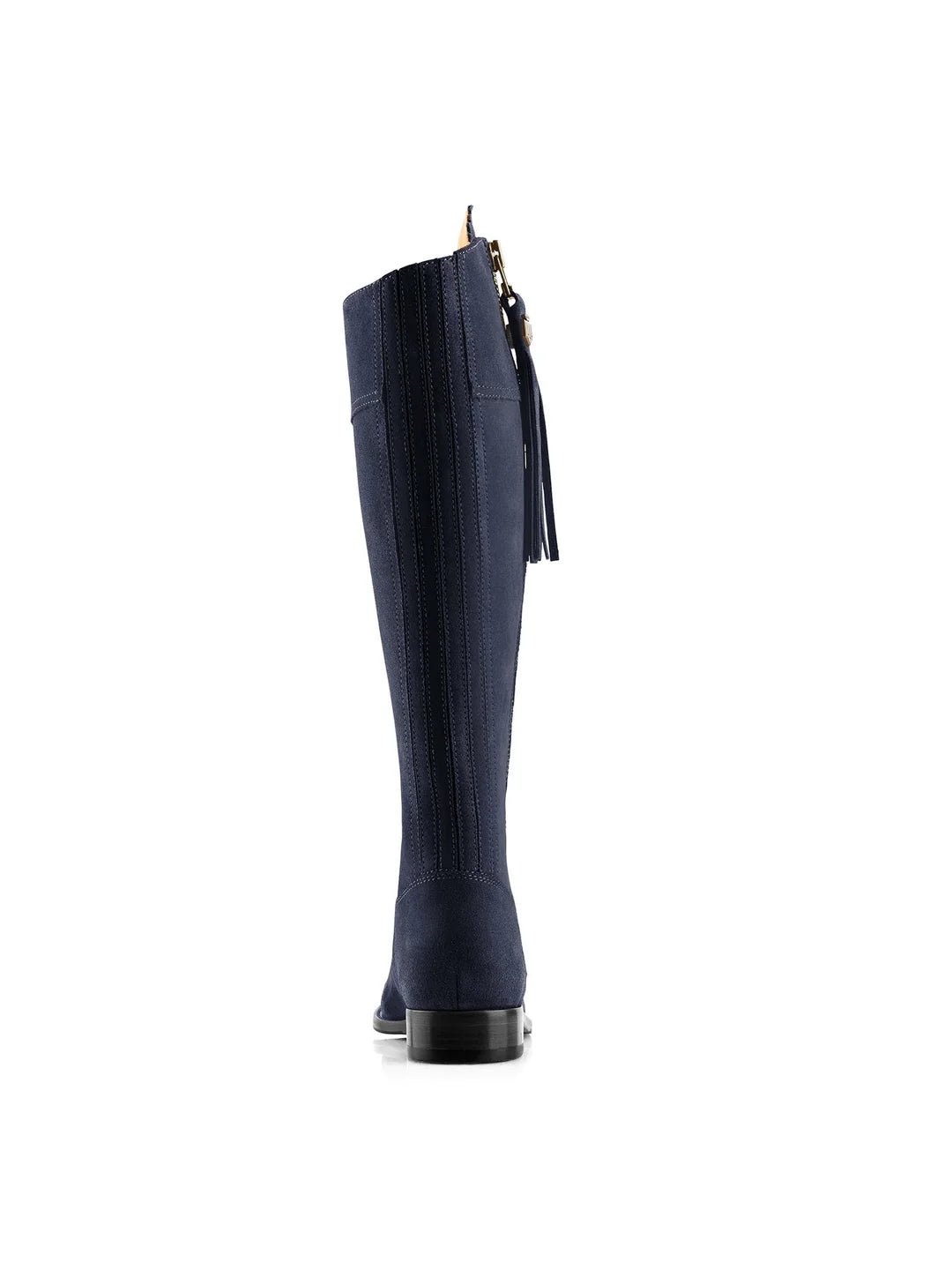Young Ideas & Henmores - Regina Flat Suede Boot - Navy Blue - 6