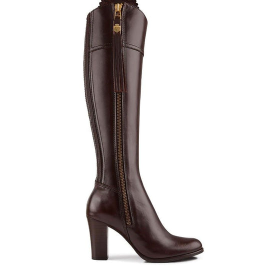 Young Ideas/Henmores - Regina Heeled Leather Boot - Mahogany Leather - 4