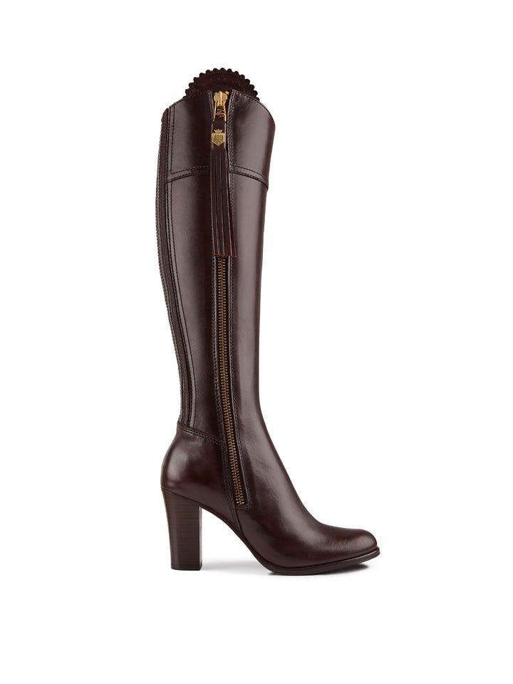 Young Ideas/Henmores - Regina Heeled Leather Boot - Mahogany Leather - 4