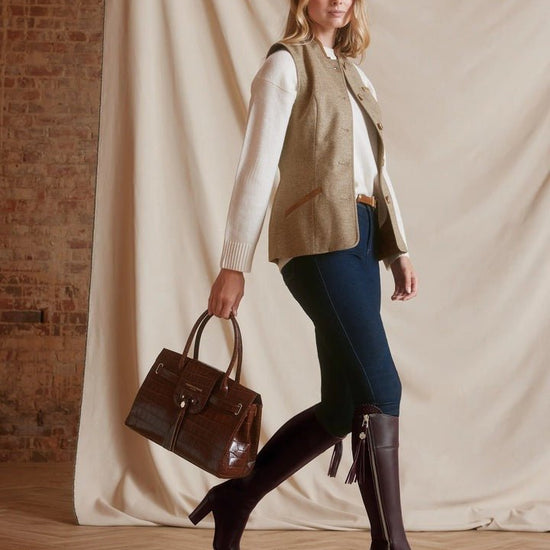 Young Ideas/Henmores - Regina Heeled Leather Boot - Mahogany Leather - 4