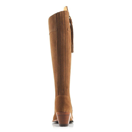 Young Ideas & Henmores - Regina Heeled Suede Boot - Tan Suede - 3