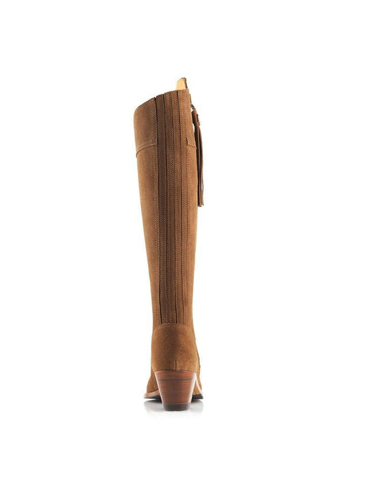 Young Ideas & Henmores - Regina Heeled Suede Boot - Tan Suede - 3
