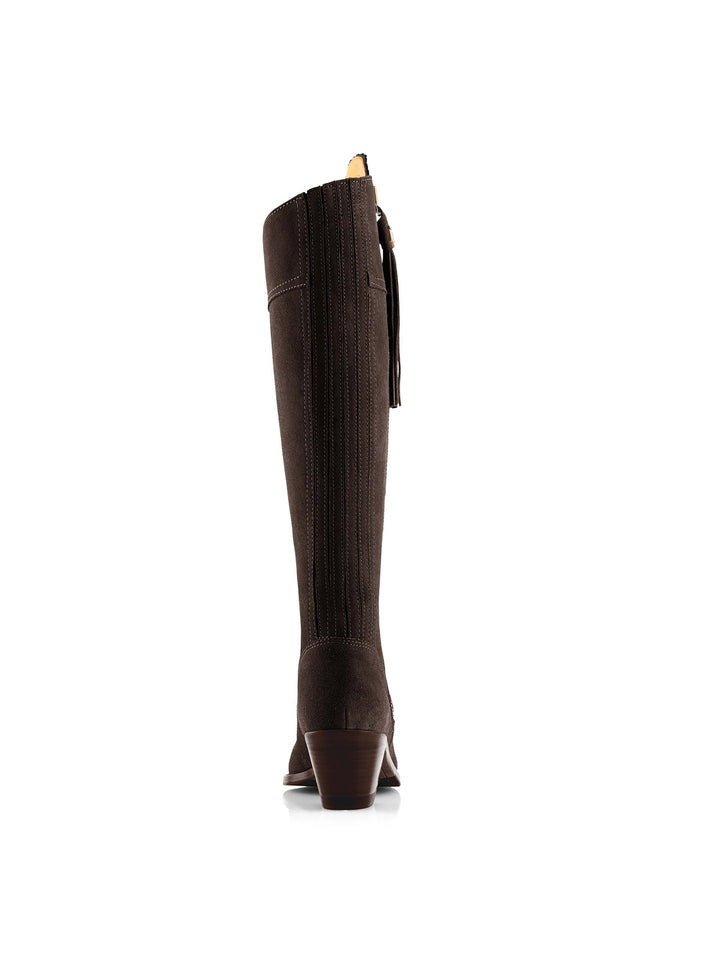 Young Ideas & Henmores - Regina Heeled Suede Boot - Tan Suede - 3