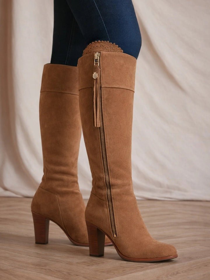 Young Ideas/Henmores - Regina Sporting Fit Heeled Boot - tan - 6