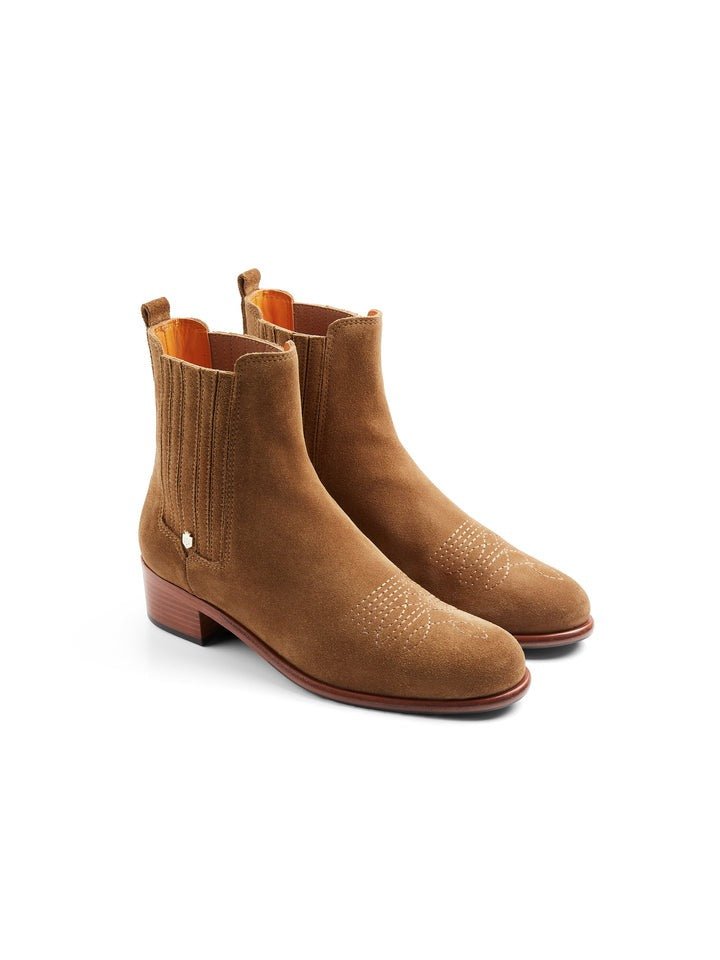 Young Ideas/Henmores - Rockingham Chelsea Boot - Tan Suede - 5