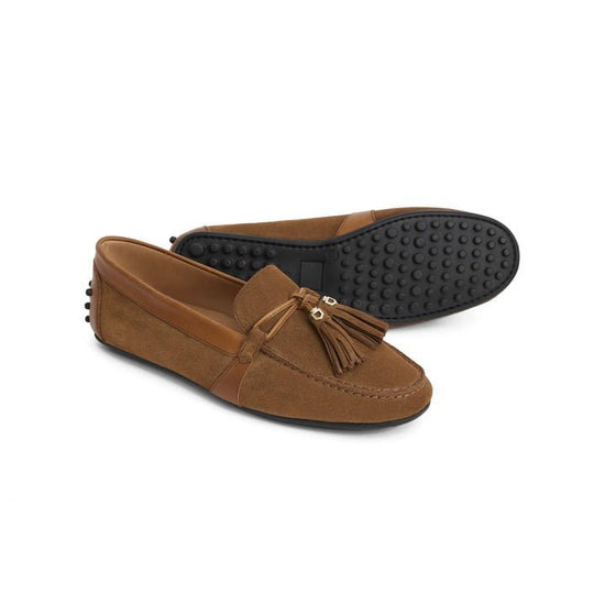 Young Ideas/Henmores - Rutland Driving Shoe - Tan Suede - 4