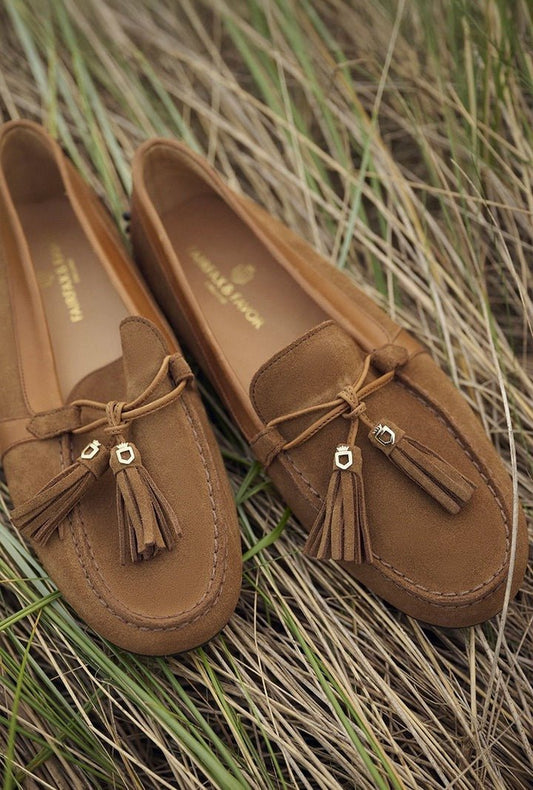 Young Ideas/Henmores - Rutland Driving Shoe - Tan Suede - 4