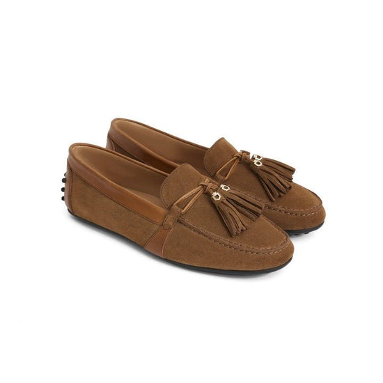 Young Ideas/Henmores - Rutland Driving Shoe - Tan Suede - 4