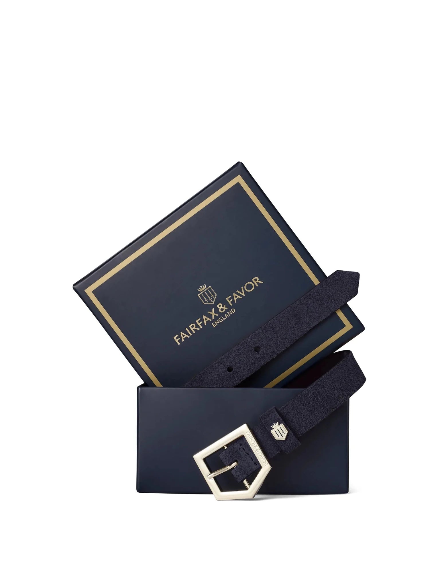 Young Ideas & Henmores - Sennowe Belt - Navy Suede - S