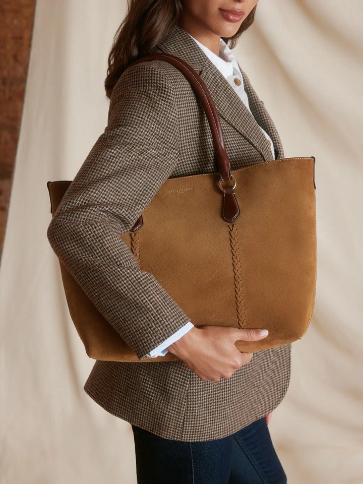 Young Ideas/Henmores - Seville Tote - Tan Suede - OS