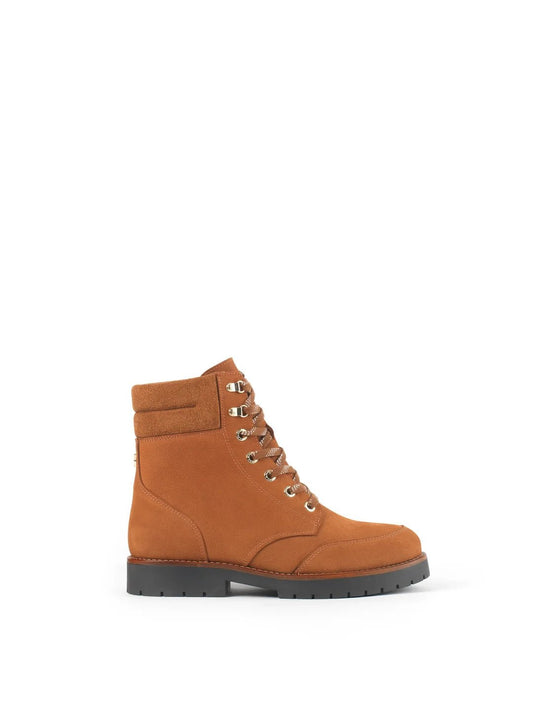 Young Ideas & Henmores -Shearling Lined Galway Ankle Boot -Cognac Nubuck -4