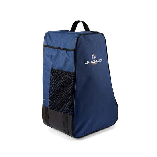 Young Ideas/Henmores - Signature Canvas Boot Bag - Navy Suede - OS